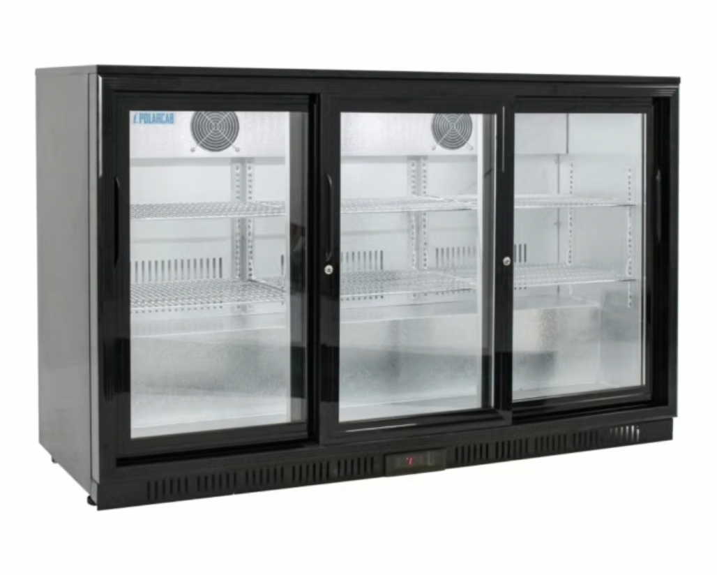 3 Sliding Doors Under Counter Fridge3 Sliding Doors Bar Fridge