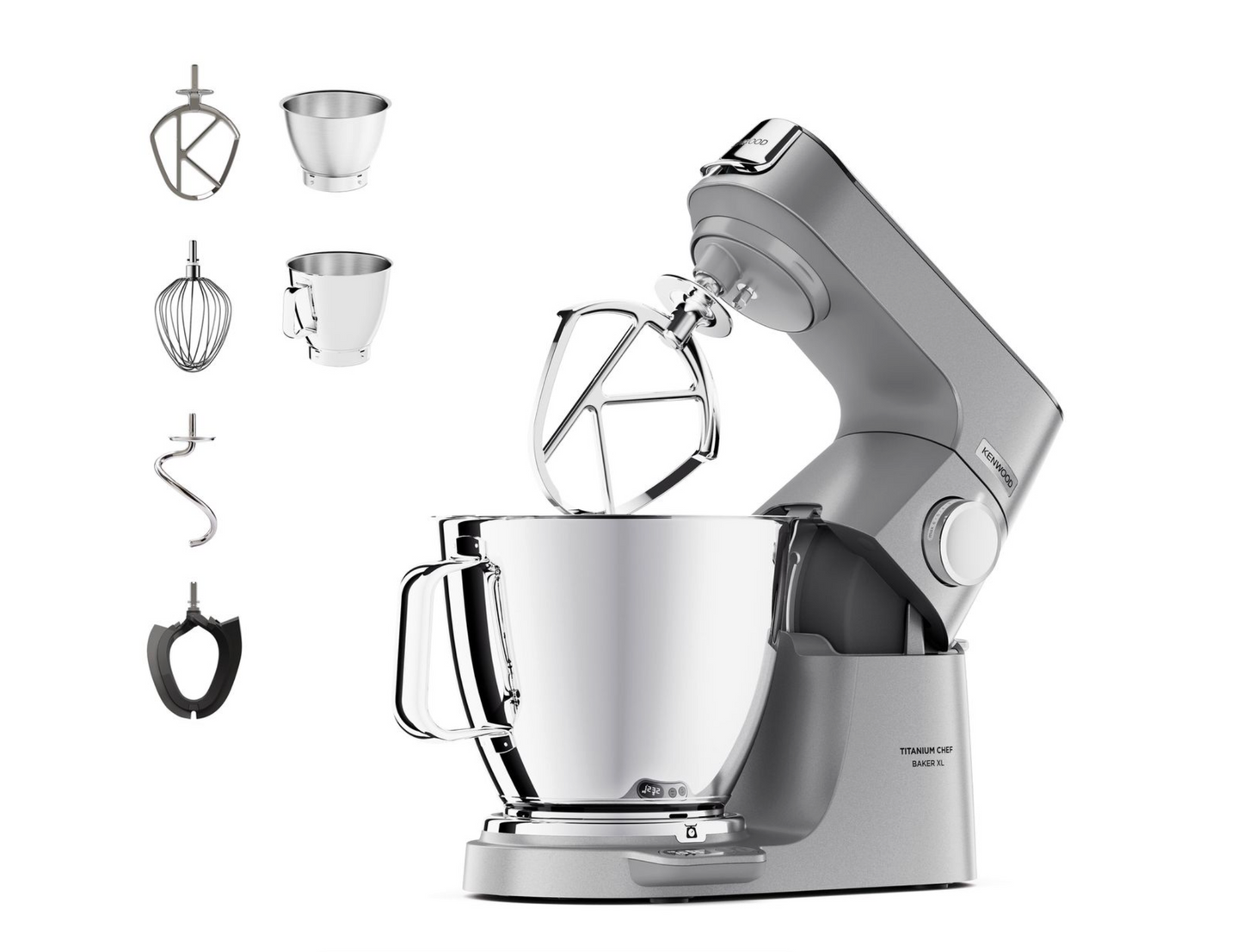 Kenwood - Chef Baker Titanium XL Kitchen Machine - KVL85.004SI