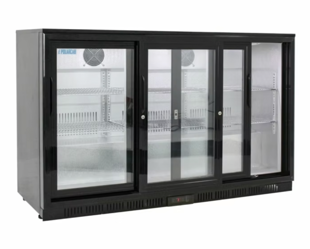 3 Sliding Doors Under Counter Fridge3 Sliding Doors Bar Fridge