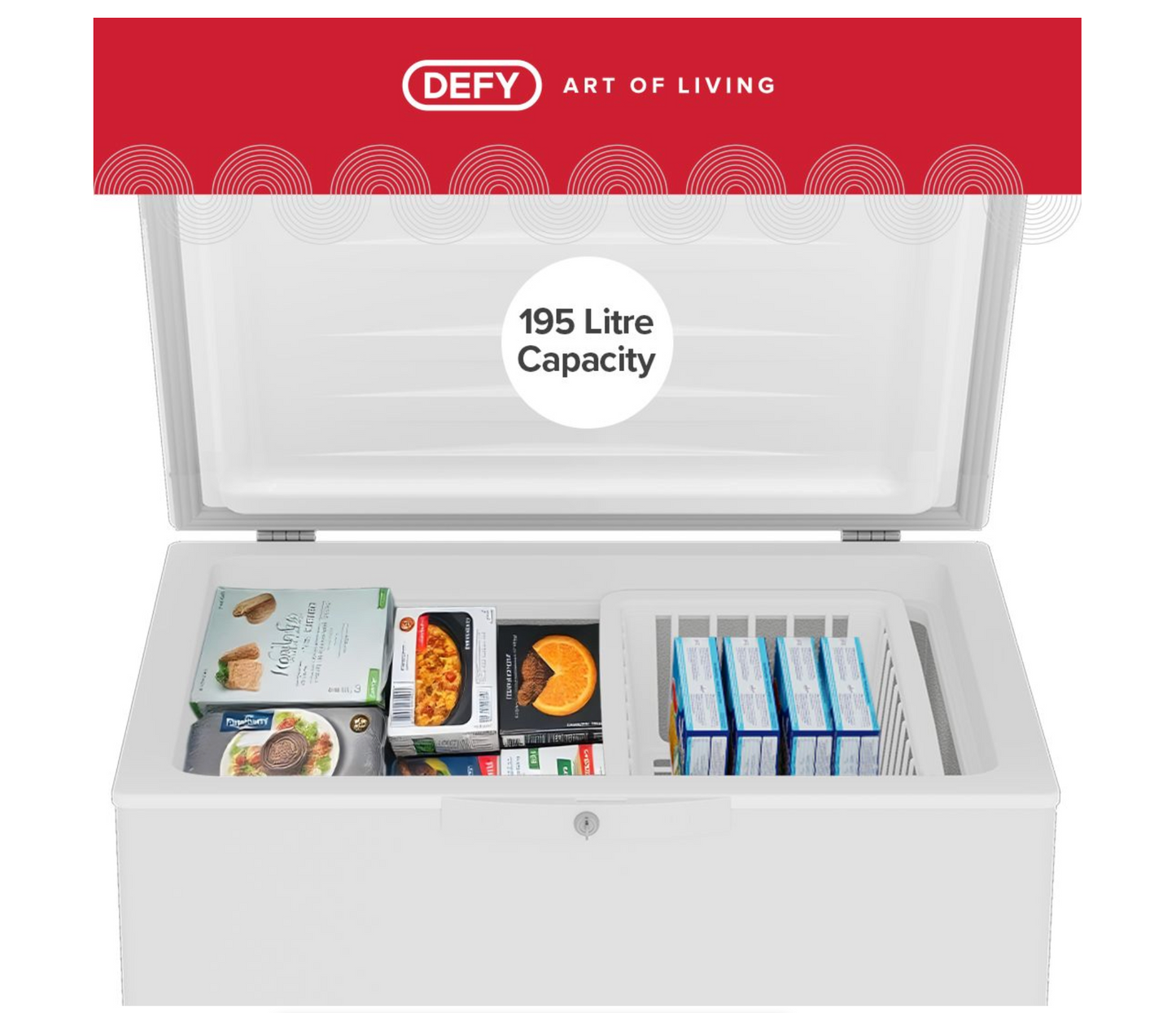 Defy 195L Multimode Chest Freezer with Chill-In Technology - White