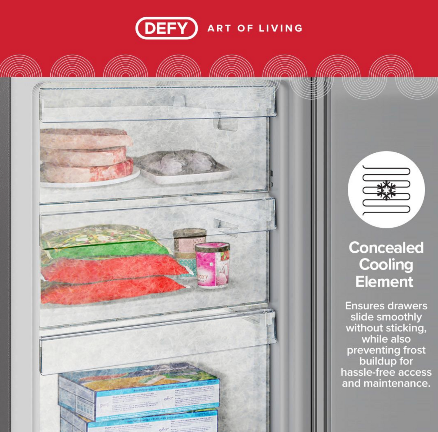 Defy 348L Bottom Mount freezer Fridge with Water Dispenser DAC645