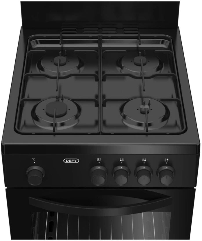 Defy DGS568 Carbon Steel Manual Gas Stove with Oven  (4 Burners)