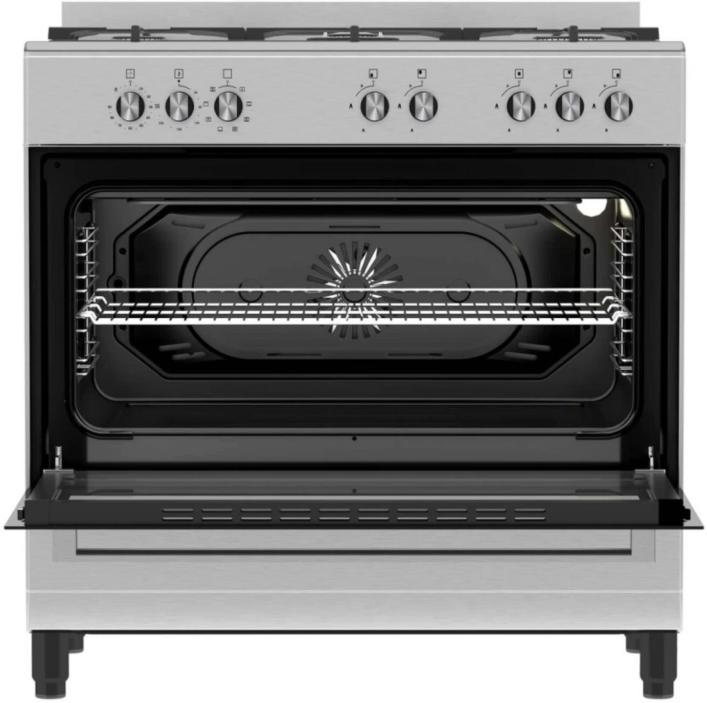 Defy DGS904 Stainless Steel Manual Gas Stove with Oven  (5 Burners)
