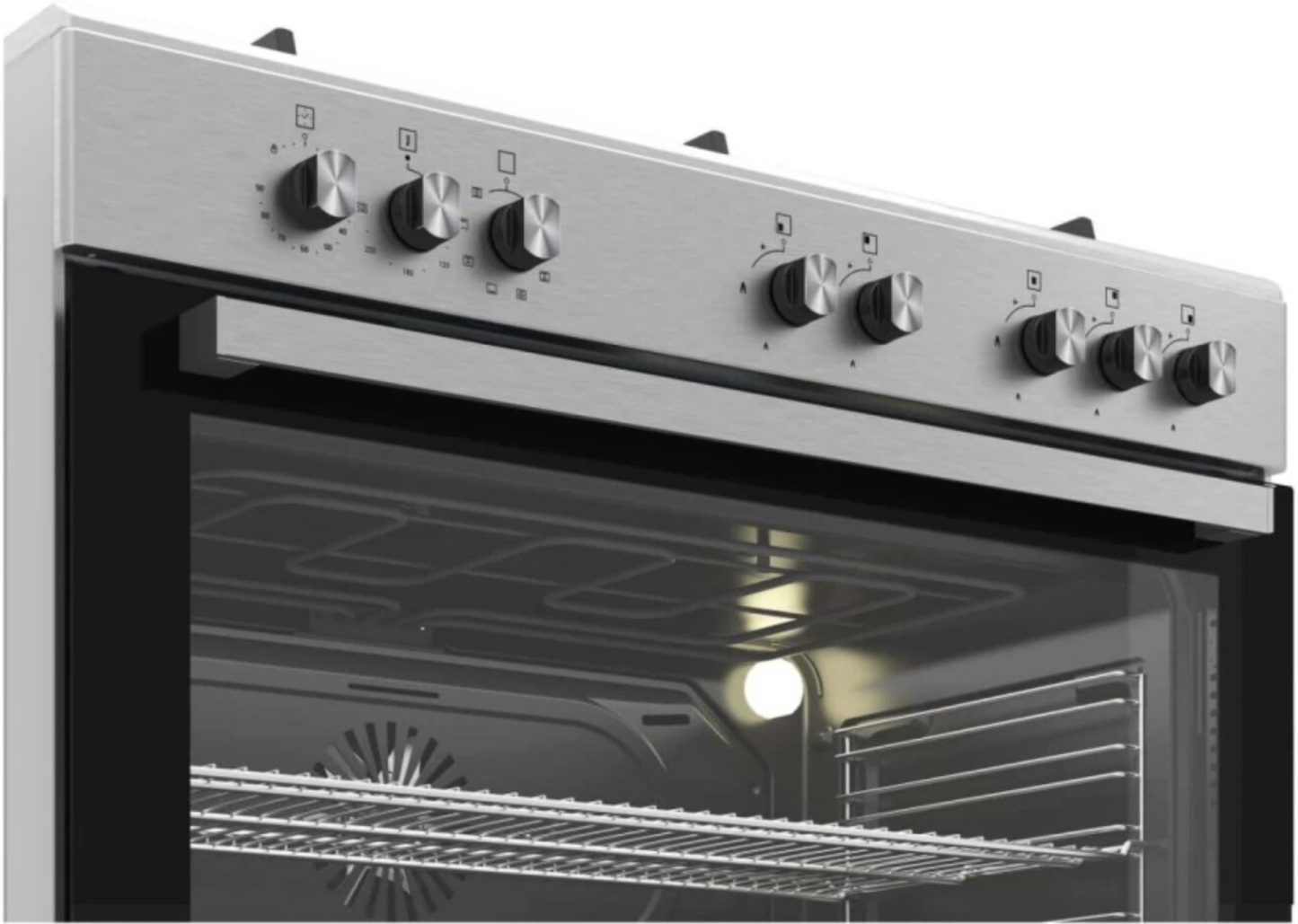 Defy DGS904 Stainless Steel Manual Gas Stove with Oven  (5 Burners)