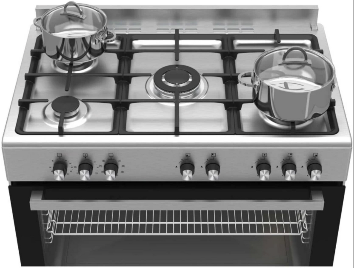 Defy DGS904 Stainless Steel Manual Gas Stove with Oven  (5 Burners)