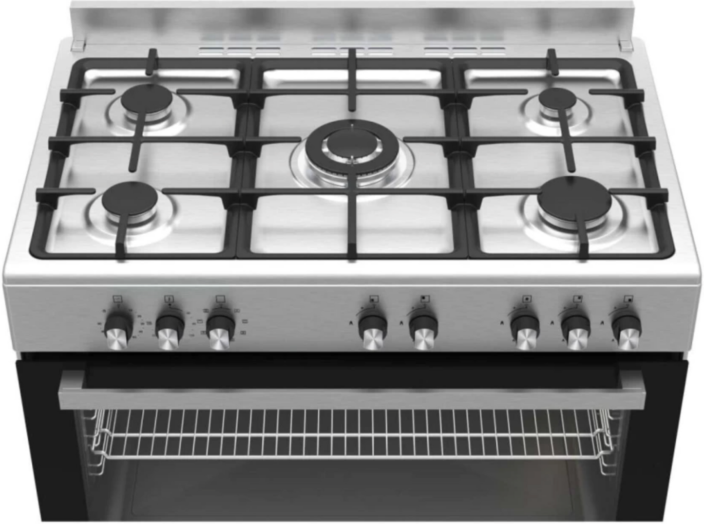 Defy DGS904 Stainless Steel Manual Gas Stove with Oven  (5 Burners)