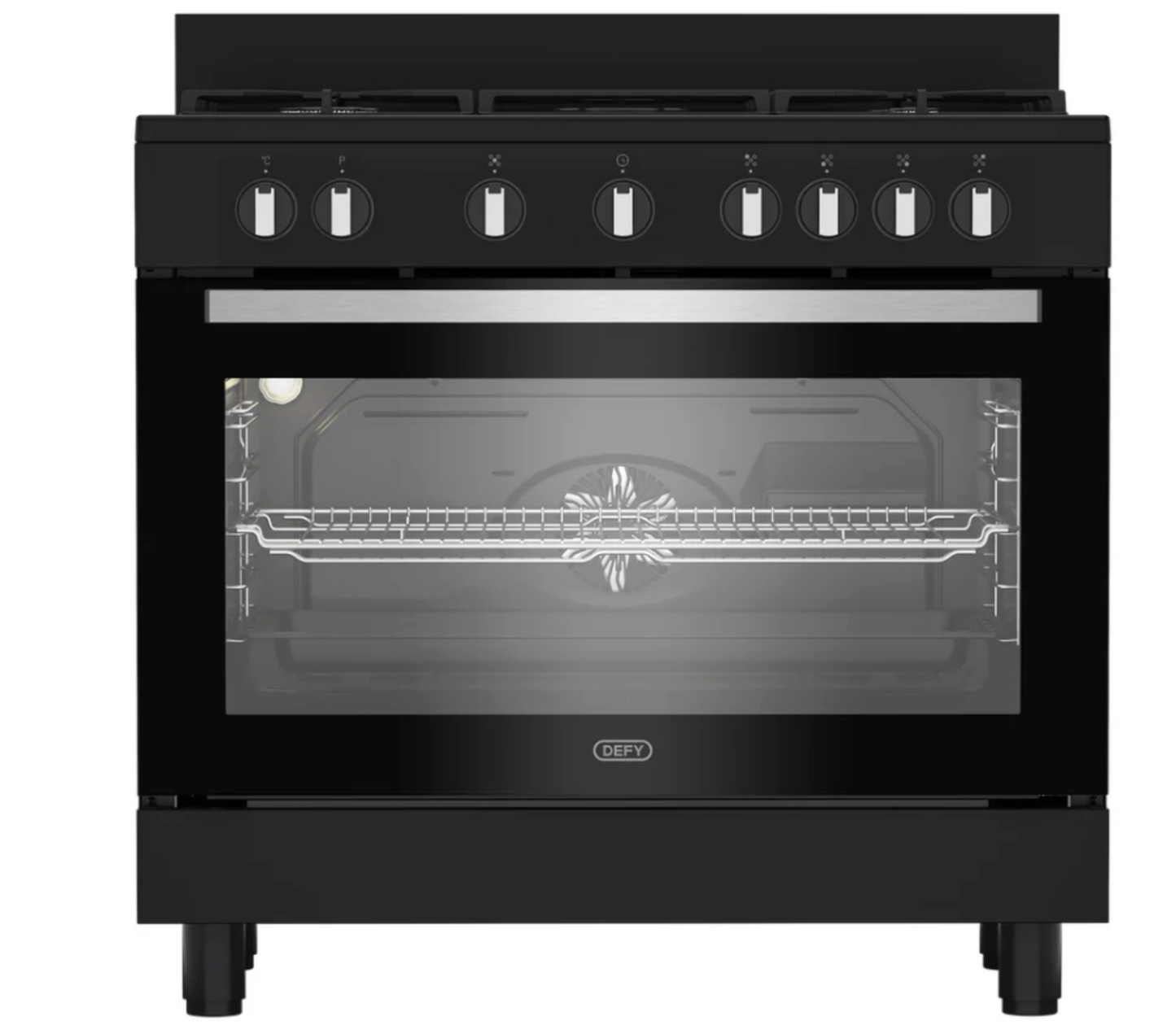 Defy DGS90GEB 90cm Gas Electric Range Cooker Black