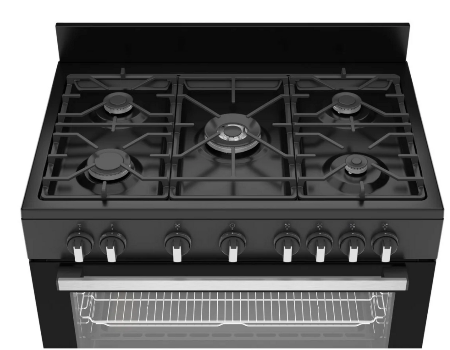 Defy DGS90GEB 90cm Gas Electric Range Cooker Black