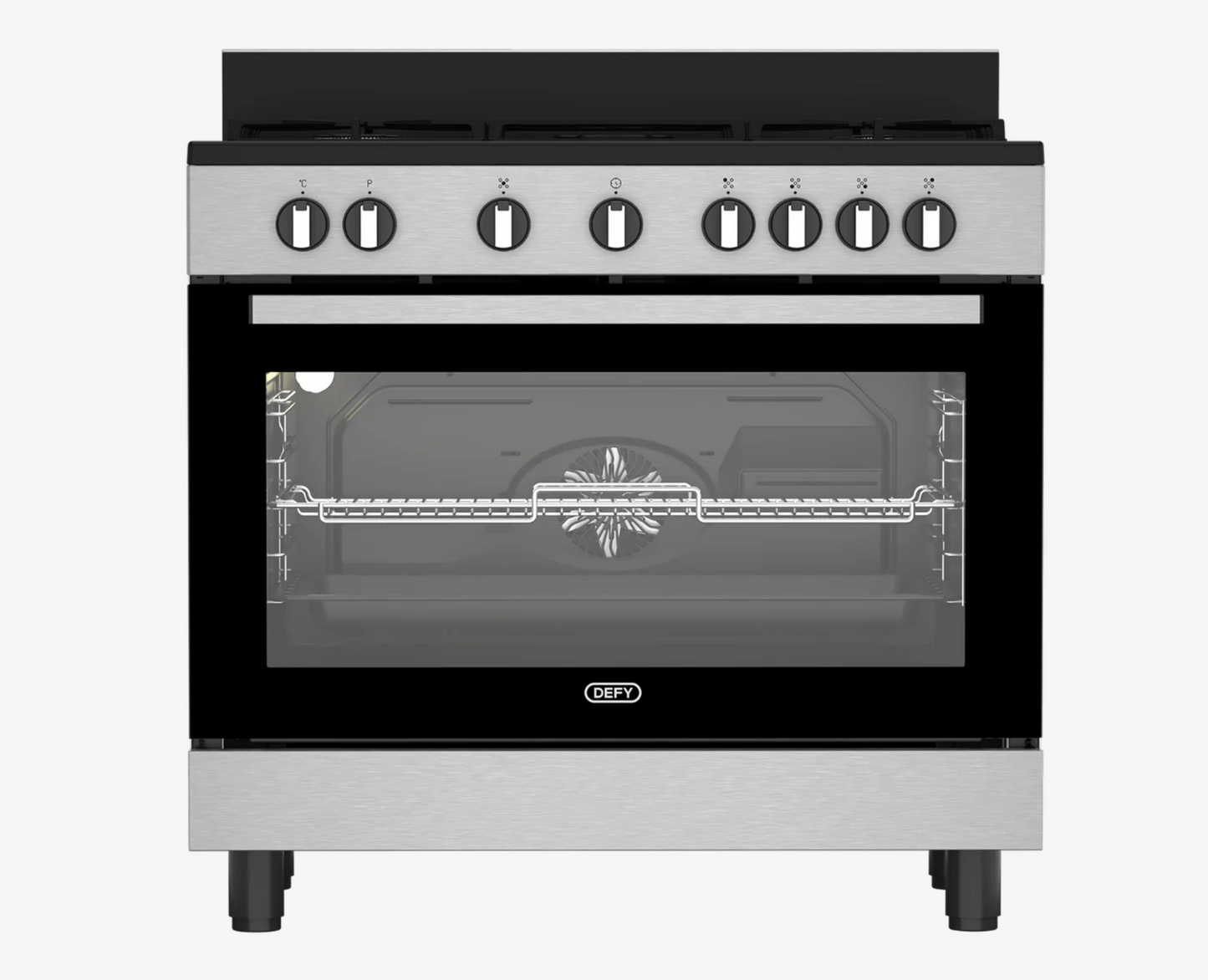 Defy Freestanding Gas/Electric Stove DGS90GEBI