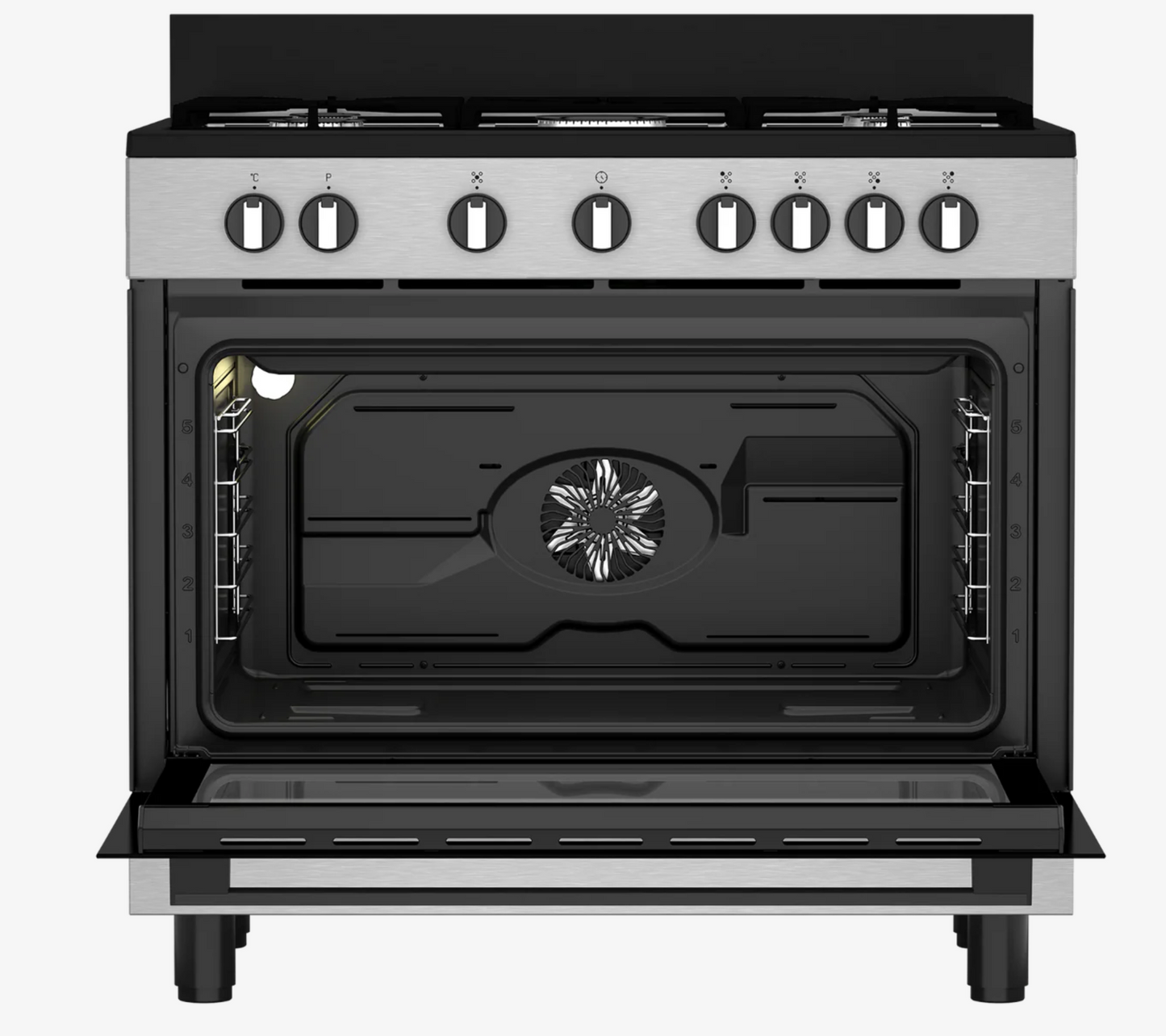 Defy Freestanding Gas/Electric Stove DGS90GEBI