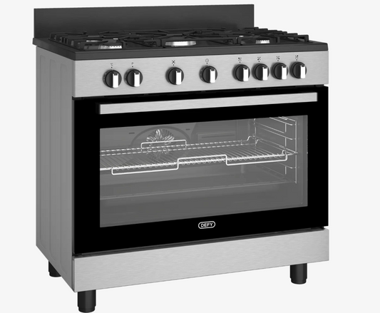 Defy Freestanding Gas/Electric Stove DGS90GEBI