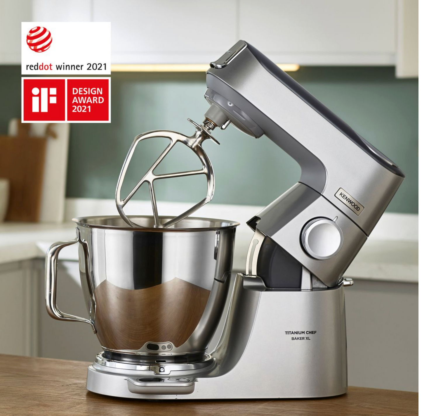 Kenwood - Chef Baker Titanium XL Kitchen Machine - KVL85.004SI