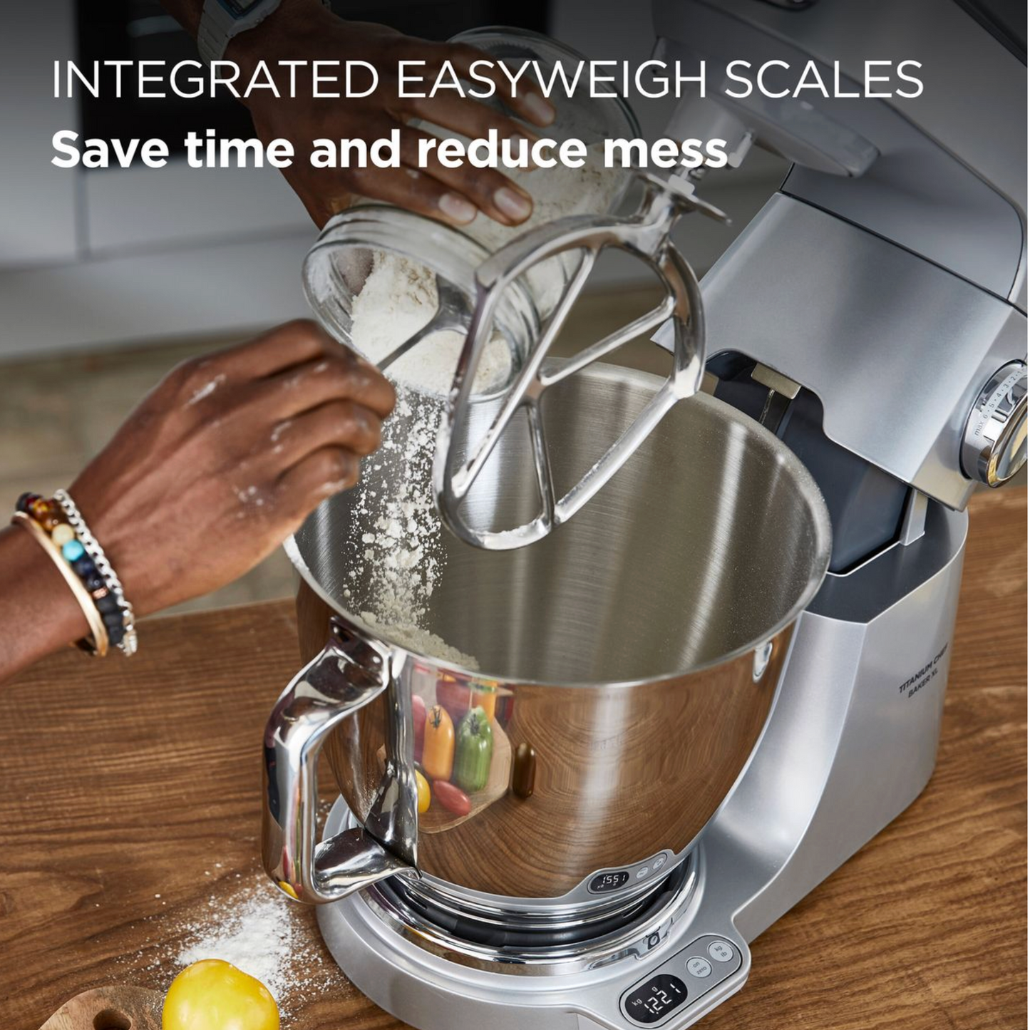 Kenwood - Chef Baker Titanium XL Kitchen Machine - KVL85.004SI