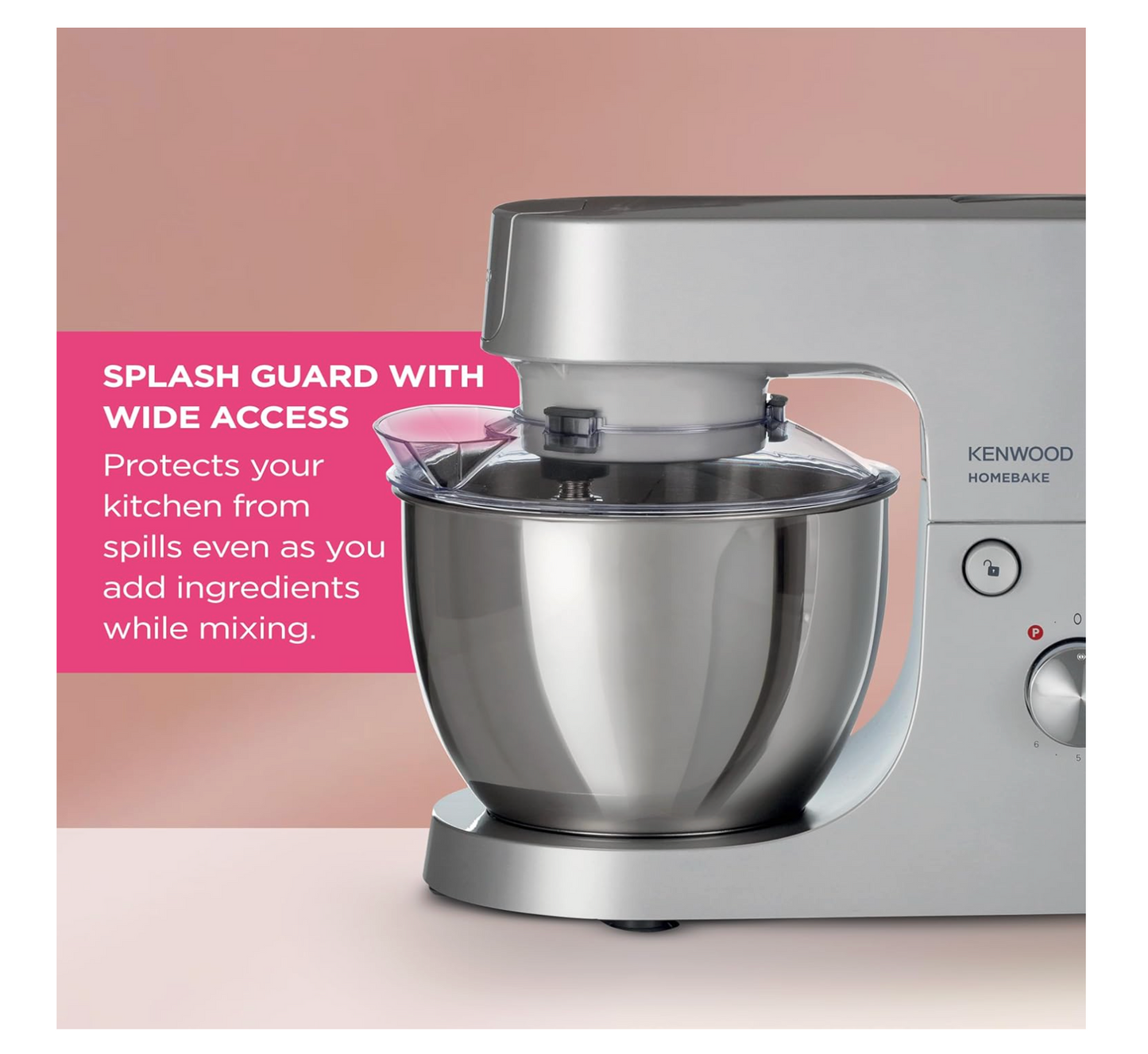 Kenwood HomeBake Stand Mixer - Silver KHH01.000SI