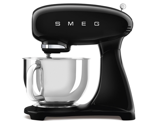 Smeg 4.8L Black Retro Stand Mixer SMF03BLEU