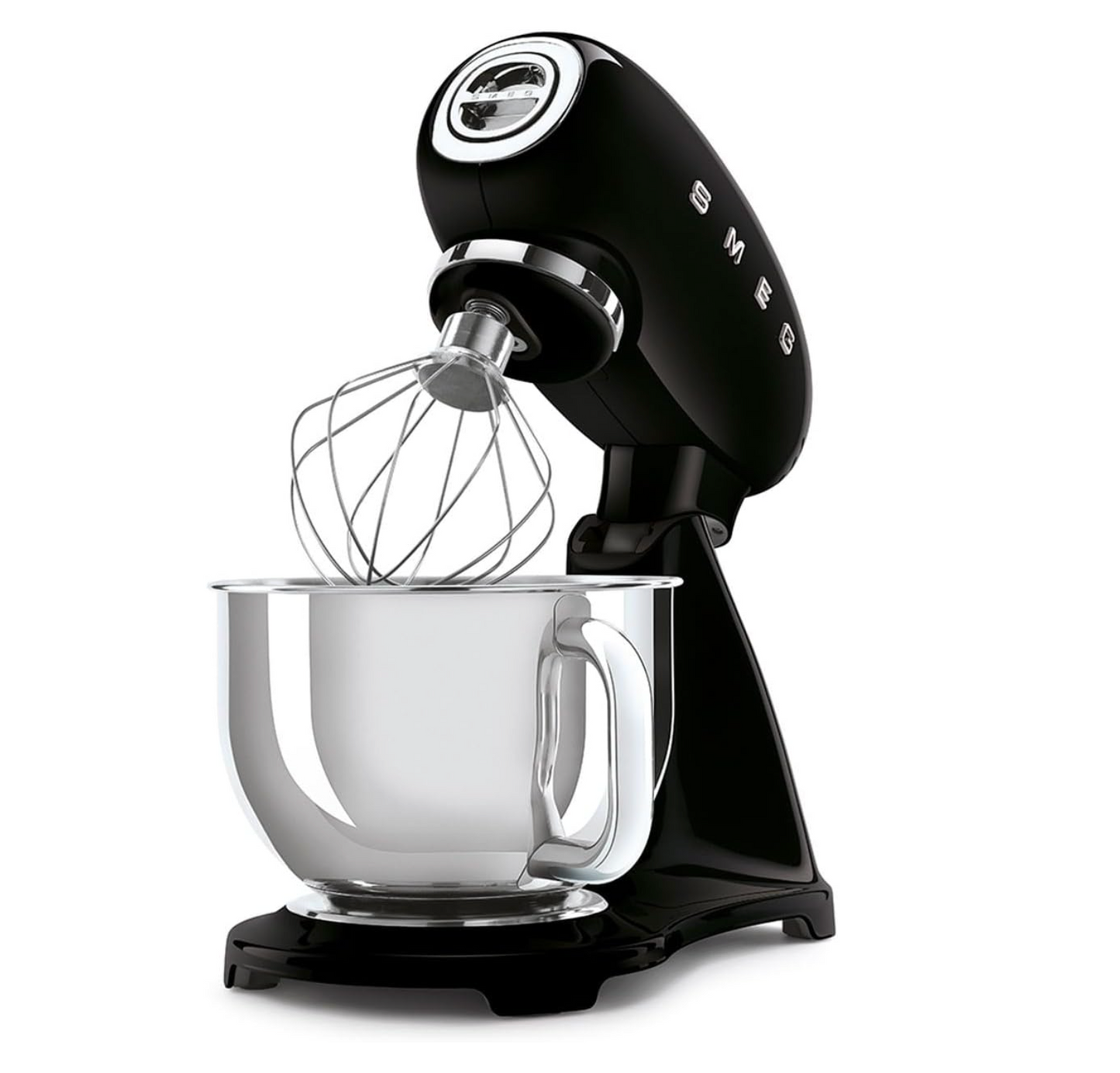 Smeg 4.8L Black Retro Stand Mixer SMF03BLEU