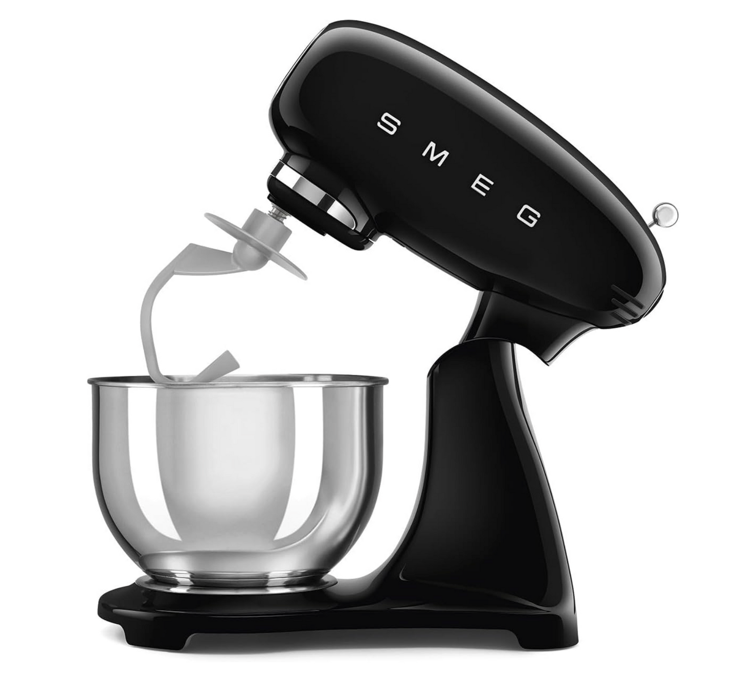 Smeg 4.8L Black Retro Stand Mixer SMF03BLEU