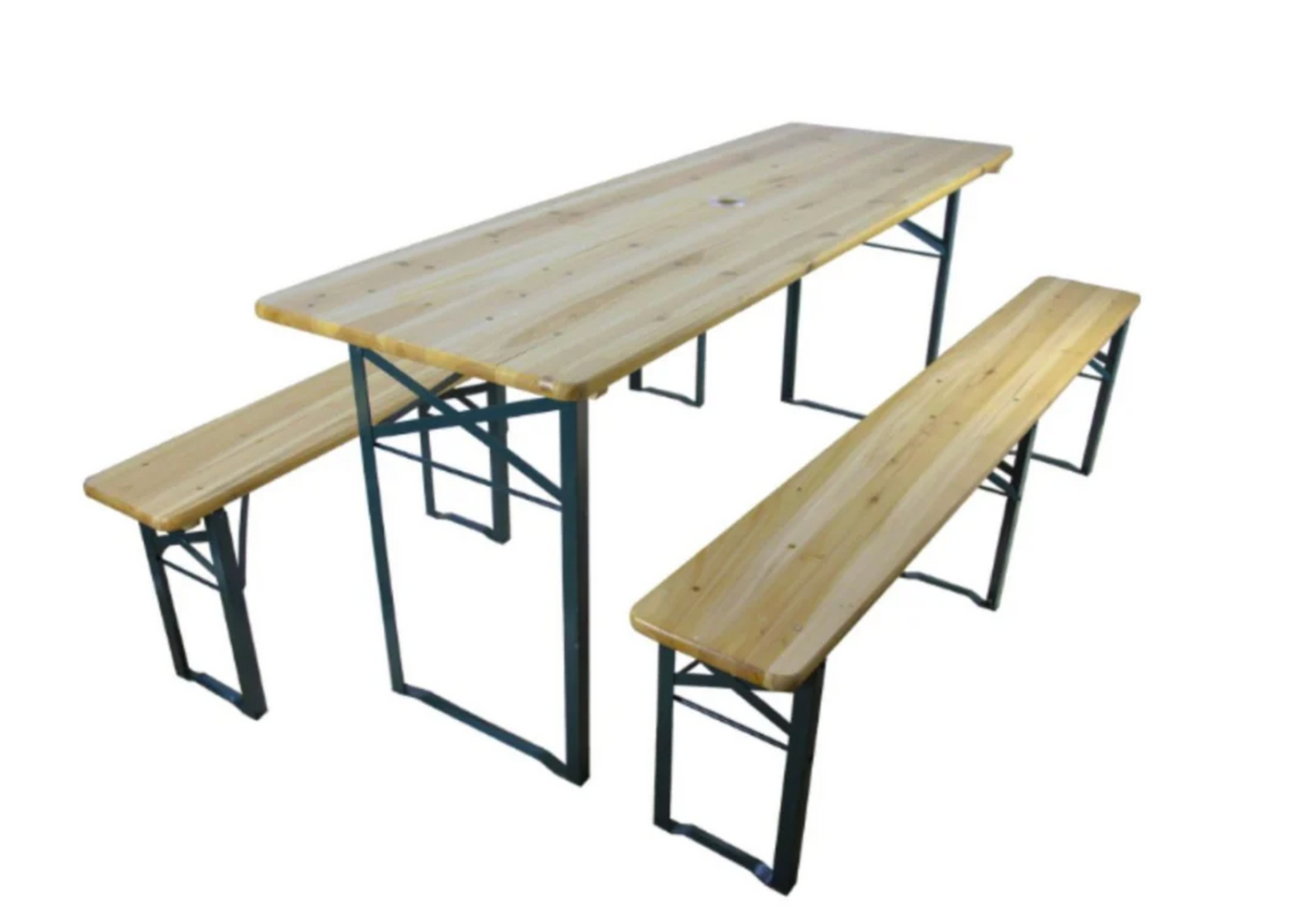 Wooden Table and Bench Set